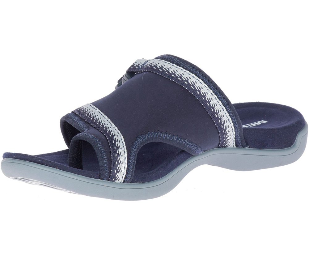 Sandálias Senhora - Merrell District Muri Wrap - Azul Marinho/Cinzentas - FGT275691
